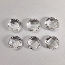 Natural Crystal Quartz 10mm round briolette 3.3 cts